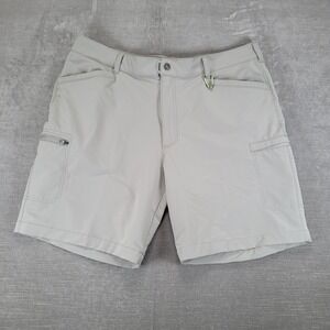 Ascend Mens Cargo Hiking Shorts Gray Size 40 Lightweight Performance Utility